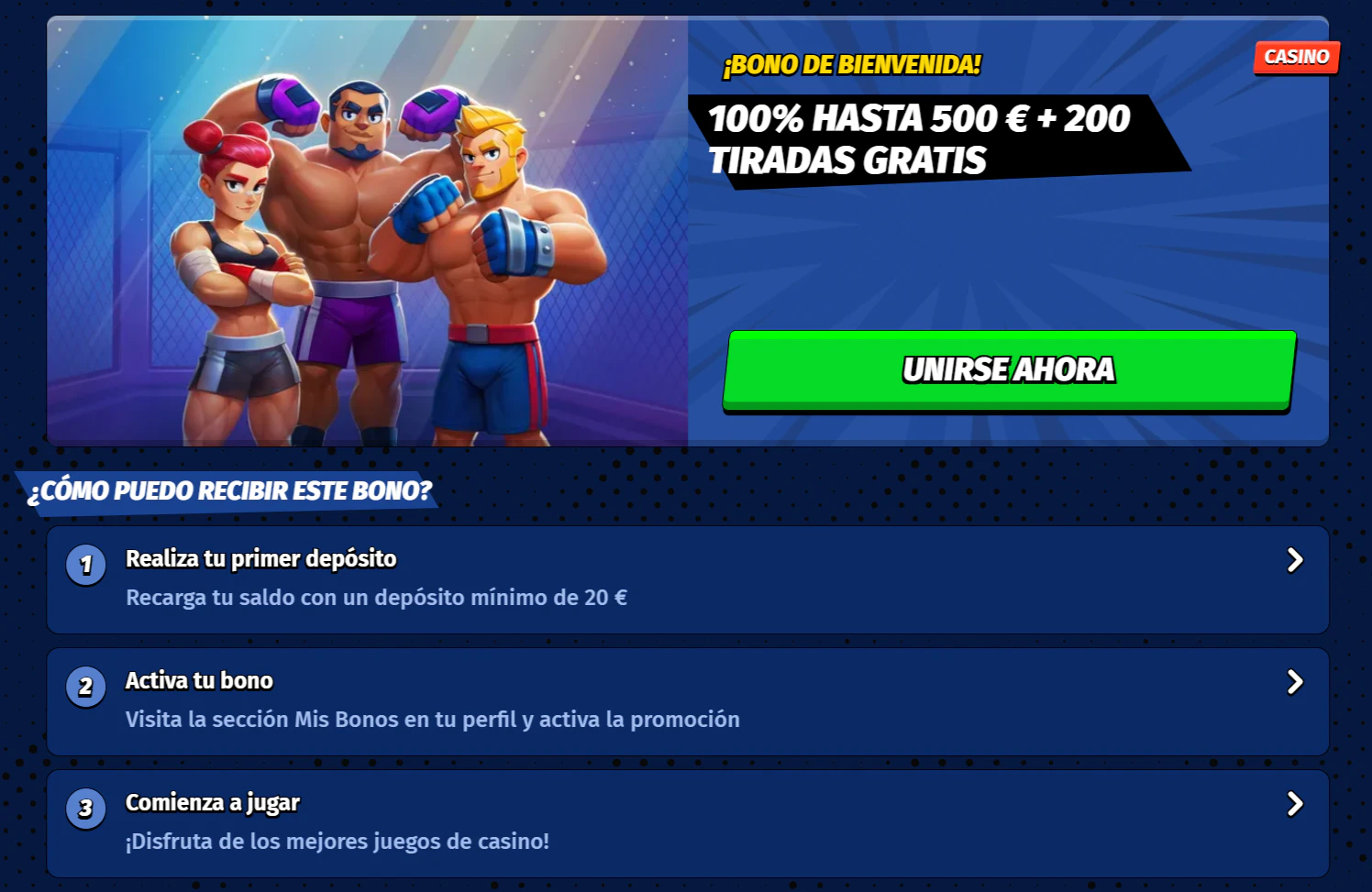 Tu Bono de bienvenida en BigClash